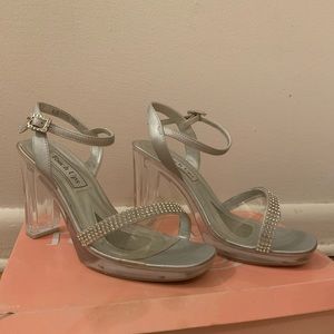 Clear/ Rhinestone Heels